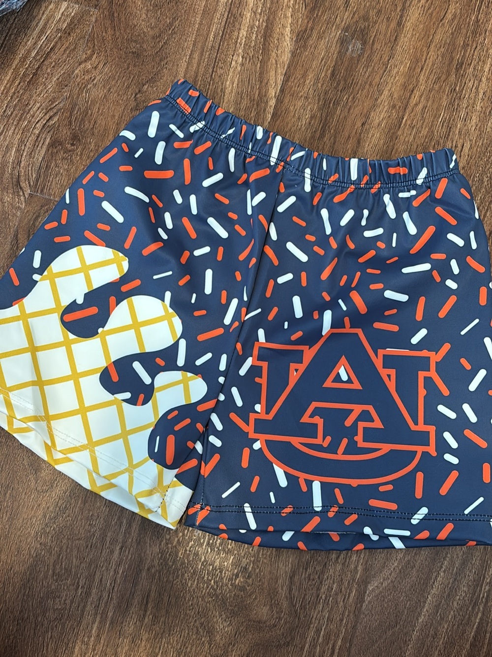 Auburn Tigers Navy & Orange Athletic Ice Cream Drip Shorts